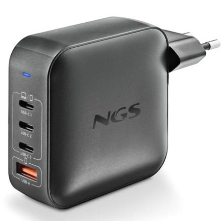 Cargador de Portátil GaN NGS BUD 165W/ 165W/ Automático/ Voltaje 5-21V