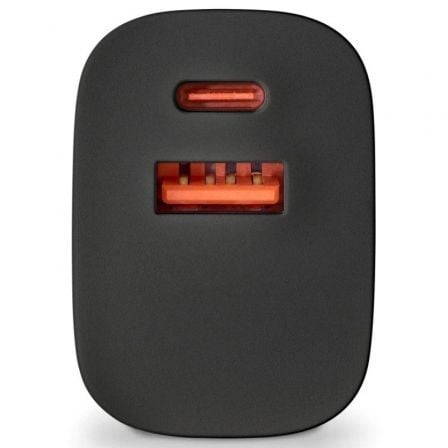 Cargador de Pared GaN NGS Bud 45W/ 1xUSB Tipo-C/ 1xUSB/ 45W