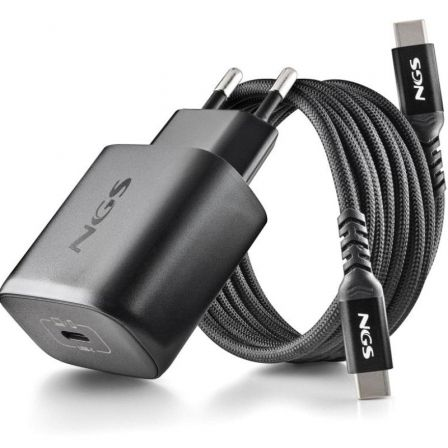 Cargador de Pared GaN NGS Bud 45W/ 1xUSB Tipo-C/ 45W
