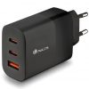 Cargador de Pared GaN NGS Bud 65W/ 2xUSB Tipo-C/ 1xUSB/ 65W