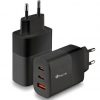 Cargador de Pared GaN NGS Bud 65W/ 2xUSB Tipo-C/ 1xUSB/ 65W