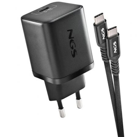 Cargador de Pared GaN NGS Bud 65W/ 1xUSB Tipo-C/ 65W