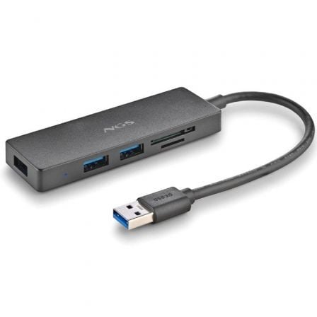 Hub USB NGS IHUB READER/ 3xUSB 3.0/ 1xLector de Tarjetas