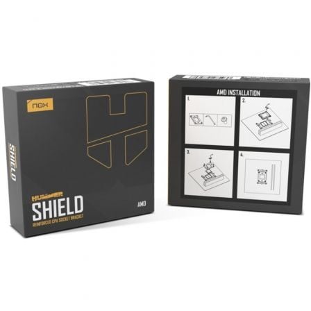 Soporte Zócalo CPU Reforzado Nox HUMMER SHIELD AMD/ Compatible con AM4 y AM5