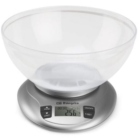 Báscula de Cocina Electrónica Orbegozo PC 2017 A/ hasta 3.5kg/ Plata