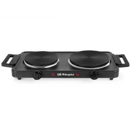 Cocina Eléctrica Orbegozo PE2855/ 2 placas 155 y 185mm/ 1000W - 1500W