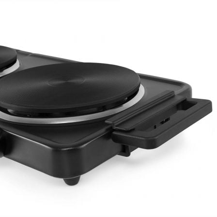 Cocina Eléctrica Orbegozo PE2855/ 2 placas 155 y 185mm/ 1000W - 1500W