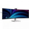 Monitor Profesional Ultraparonámico Curvo Philips 49B2U5900CH 48.8"/ Dual QHD/ Webcam/ Multimedia/ Regulable en altura/ Plata y Negro