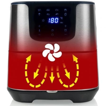 Freidora por Aire Airfryer / Sin Aceite Princess Aerofryer Deluxe Digital XXL 182060/ 1700W/ Capacidad 5.5L
