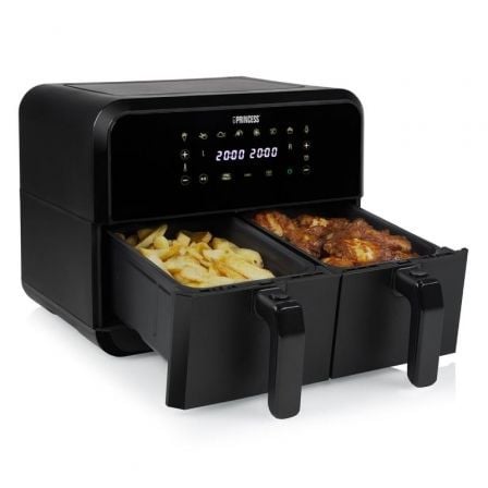 Freidora por Aire Airfryer / Sin Aceite Princess Double Basket Airfryer 182068/ 2400W/ Capacidad 8L