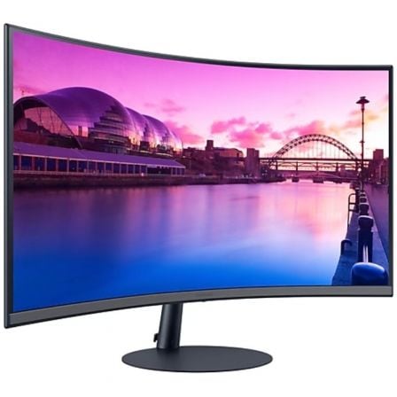Monitor Profesional Curvo Samsung Essential Monitor S39C S27C390EAU/ 27"/ Full HD/ Multimedia/ Negro