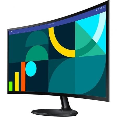 Monitor Curvo Samsung Essential Monitor S3 S36GD S27D364GAU/ 27"/ Full HD/ Negro