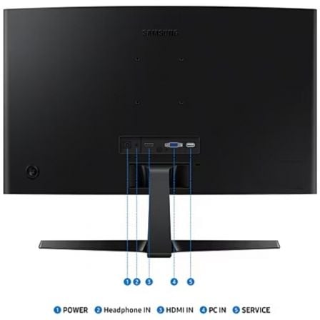Monitor Curvo Samsung Essential Monitor S3 S27D366GAU/ 27"/ Full HD/ Negro