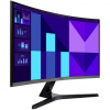 Monitor Profesional Curvo Samsung Essential Monitor S3 S39GD S27D396GAU 27"/ Full HD/ Multimedia/ Negro y Plata