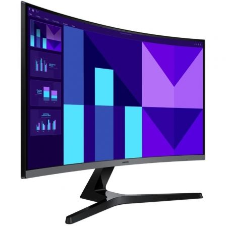 Monitor Profesional Curvo Samsung Essential Monitor S3 S39GD S27D396GAU 27"/ Full HD/ Multimedia/ Negro y Plata