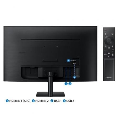Smart Monitor Samsung M5 S32DM500EU 32"/ Full HD/ Multimedia/ Smart TV/ Negro