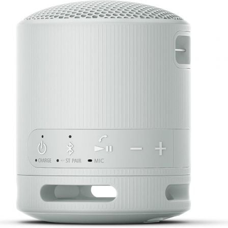 Altavoz Portable con Bluetooth Sony XB100/ 2.0/ Gris Claro
