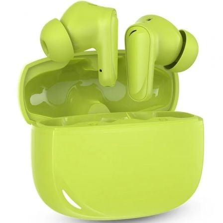 Auriculares Bluetooth SPC Boost Buds con estuche de carga/ Autonomía 7.5h/ Verde Lima
