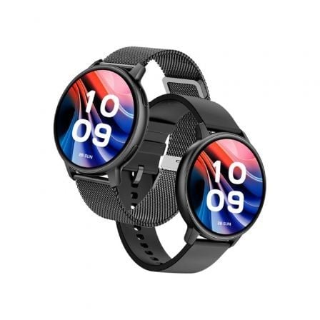 Smartwatch SPC Smartee Duo Classic 9652N/ Notificaciones/ Frecuencia Cardíaca/ Negro/ Incluye Correa Extra