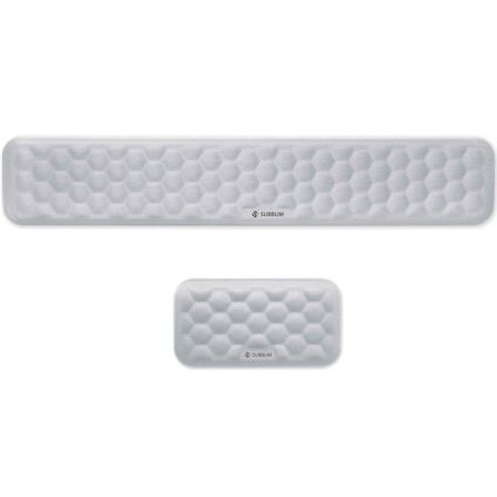Pack de 2 Reposamuñecas Subblim Ergo AirPadding/ Plateadas