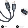 Cable USB 2.0 Tipo-C Subblim Optimus/ USB Tipo-C Macho - USB Tipo-C Macho/ Hasta 60W/ 480Mbps/ 2m/ Negro