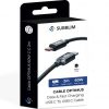 Cable USB 2.0 Tipo-C Subblim Optimus/ USB Tipo-C Macho - USB Tipo-C Macho/ Hasta 60W/ 480Mbps/ 2m/ Negro