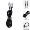 Cable USB 2.0 Tipo-C Subblim Plus/ USB Tipo-C Macho - USB Tipo-C Macho/ Hasta 100W/ 480Mbps/ 2m/ Negro