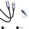 Cable USB 2.0 Tipo-C Subblim Plus/ USB Tipo-C Macho - USB Tipo-C Macho/ Hasta 100W/ 480Mbps/ 2m/ Negro