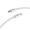 Cable USB 2.0 Tipo-C Subblim Cable Plus/ USB Tipo-C Macho - USB Tipo-C Macho/ Hasta 100W/ 480Mbps/ 1m/ Blanco