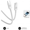 Cable USB 2.0 Tipo-C Subblim Cable Plus/ USB Tipo-C Macho - USB Tipo-C Macho/ Hasta 100W/ 480Mbps/ 2m/ Blanco