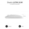 Ratón Inalámbrico por Bluetooth Subblim Dual Flat/ Batería recargable/ Hasta 1600 DPI/ Blanco