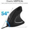 Ratón Vertical Subblim Glide Vertical Ergo Wired/ Hasta 1600 DPI/ Negro