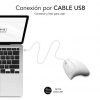 Ratón Vertical Subblim Glide Vertical Ergo Wired/ Hasta 1600 DPI/ Blanco