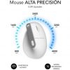 Ratón Vertical Inalámbrico por Bluetooth/ 2.4GHz Subblim Nature Vertical Ergo Dual Battery/ Batería Recargable/ Hasta 4000 DPI/ Blanco