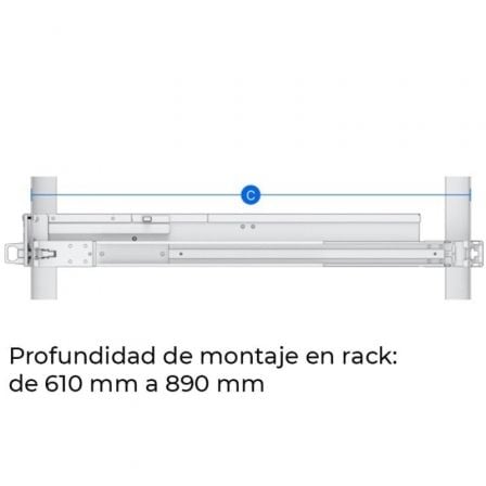 Raíles de rack deslizantes para servidores Synology Rail Kit RKS-02