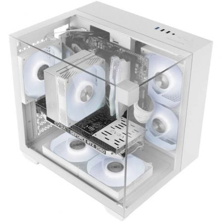 Caja Gaming Semitorre Mars Gaming MC-VISIONM/ Blanca