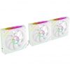 Pack 3 Ventiladores Mars Gaming MF-LINKFINITYKIT2/ 12cm/ ARGB/ Blanco
