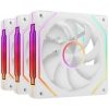 Pack 3 Ventiladores Mars Gaming MF-LINKFINITYKIT2/ 12cm/ ARGB/ Blanco