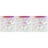 Pack 3 Ventiladores Mars Gaming MF-LINKFINITYKIT2/ 12cm/ ARGB/ Blanco