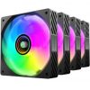 Pack 4 Ventiladores Mars Gaming MF-SI4KIT/ 12cm + HUB + Mando a Distancia/ ARGB