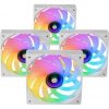 Pack 4 Ventiladores Mars Gaming MF-SI4KIT/ 12cm + HUB + Mando a Distancia/ ARGB/ Blancos