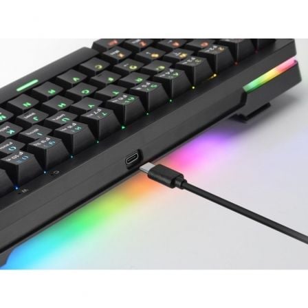 Teclado Gaming Mecánico Mars Gaming MKMINIPRO/ Switch Amarillo