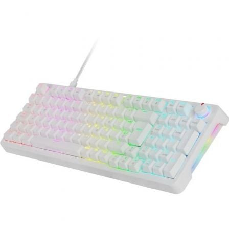 Teclado Gaming Mecánico Mars Gaming MKPROBES/ Switch Azul/ Blanco