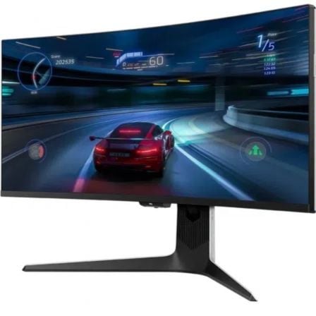 Monitor Gaming Curvo TCL 34R83Q 34"/ WQHD/ 1ms/ 170Hz/ VA/ Regulable en altura/ Blanco y Negro