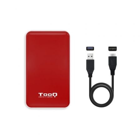 Caja Externa para Disco Duro de 2.5" TooQ TQE-2528R/ USB 3.1/ Sin tornillos