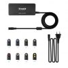 Cargador de Portátil TooQ TQLC-65BS02AT/ 65W/ Automático/ 8 Conectores/ Voltaje 18.5-20V/ 1 USB
