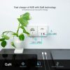 Cargador de Pared GaN TooQ TQWC-GANQCPD45WT/ 1xUSB Tipo-C/ 1xUSB/ 45W