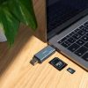 Lector de Tarjetas Externo TooQ TQR-3001G/ USB 3.0 y USB Tipo-C