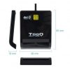 Lector de DNI TooQ TQR-210B/ USB 2.0/ Negro