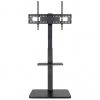 Soporte de Suelo Inclinable/ Ajustable TooQ MOON FS2287M-B para TV de 37-75"/ hasta 40kg